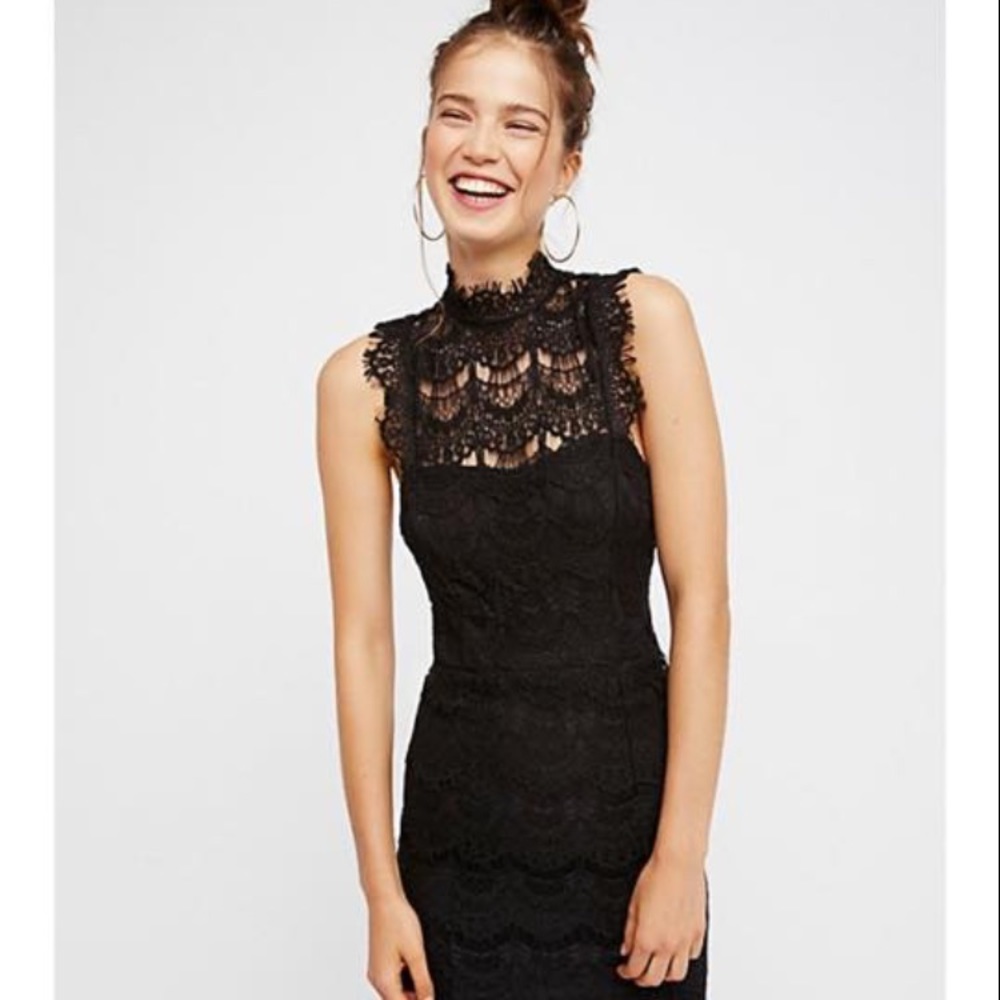 Free people black mini dress
